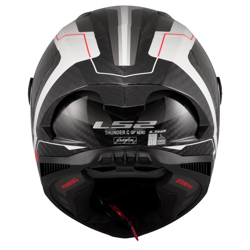 Kask motocyklowy integralny LS2 FF805 Thunder C GP Aero Raute biało-szary