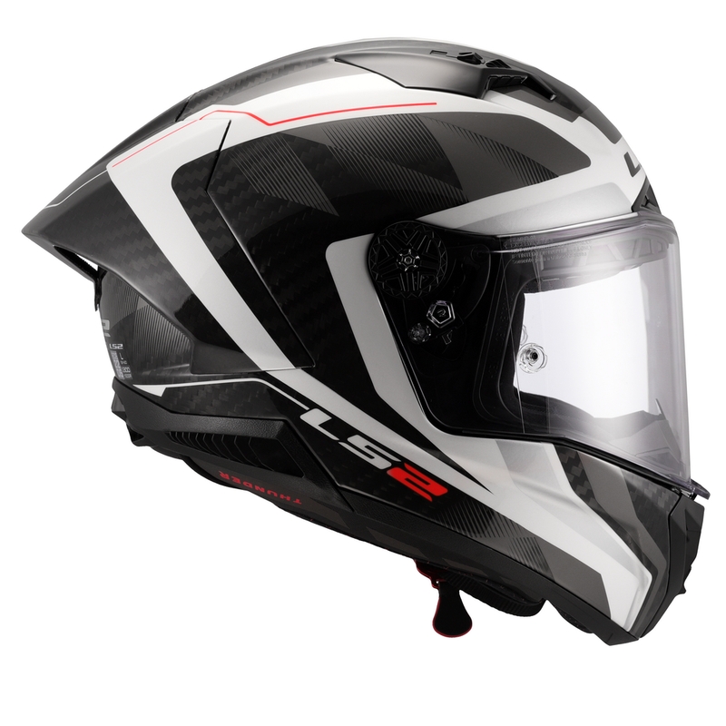 Kask motocyklowy integralny LS2 FF805 Thunder C GP Aero Raute biało-szary
