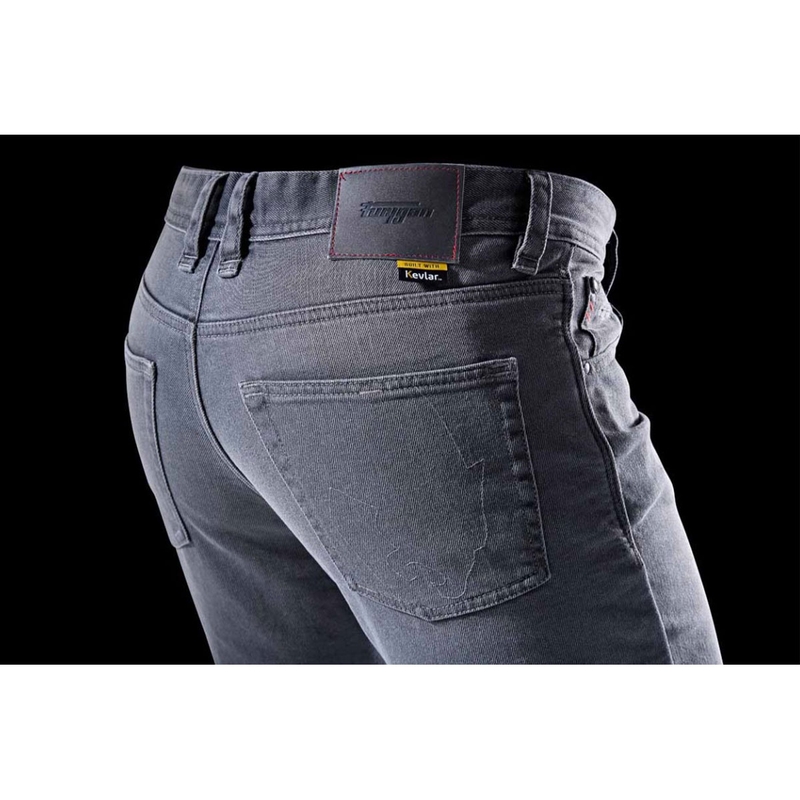 Jeansy motocyklowe Furygan D12 X Kevlar® Straight Grey