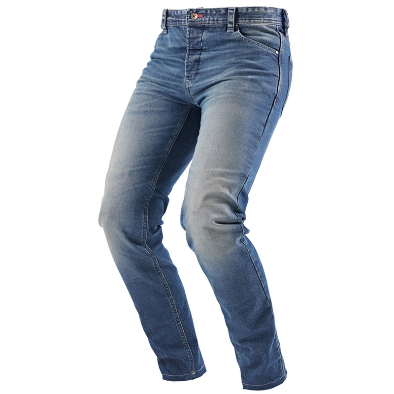 Jeansy motocyklowe Furygan D12 X Kevlar® Straight Washed Light Blue