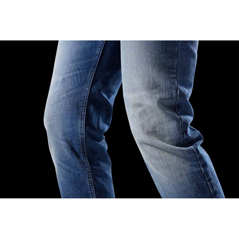 Jeansy motocyklowe Furygan D12 X Kevlar® Straight Washed Light Blue