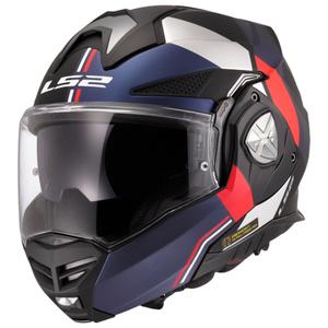 Kask motocyklowy typu flip-up LS2 FF901 Advant X Ultra niebiesko-czerwony