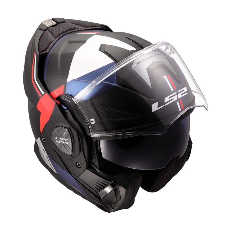 Kask motocyklowy typu flip-up LS2 FF901 Advant X Ultra niebiesko-czerwony