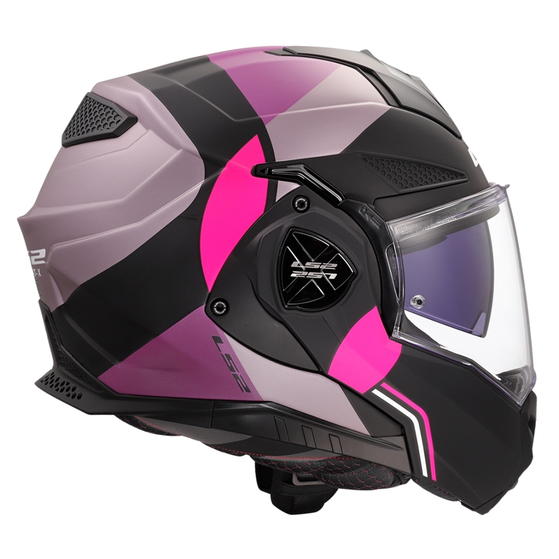 Kask motocyklowy typu flip-up LS2 FF901 Advant X Ultra szaro-fioletowy