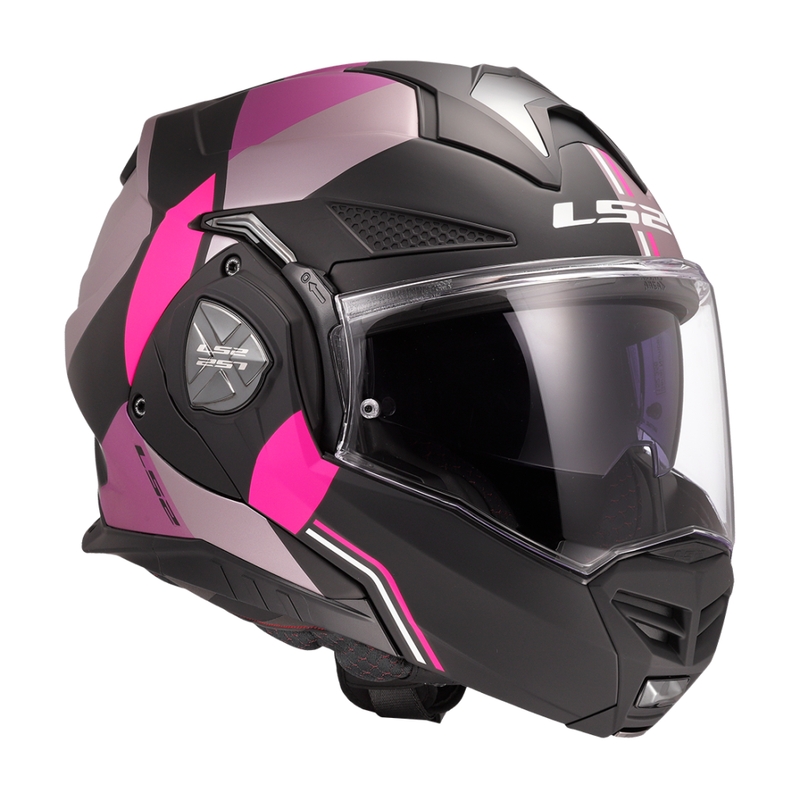 Kask motocyklowy typu flip-up LS2 FF901 Advant X Ultra szaro-fioletowy