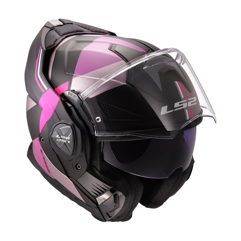 Kask motocyklowy typu flip-up LS2 FF901 Advant X Ultra szaro-fioletowy