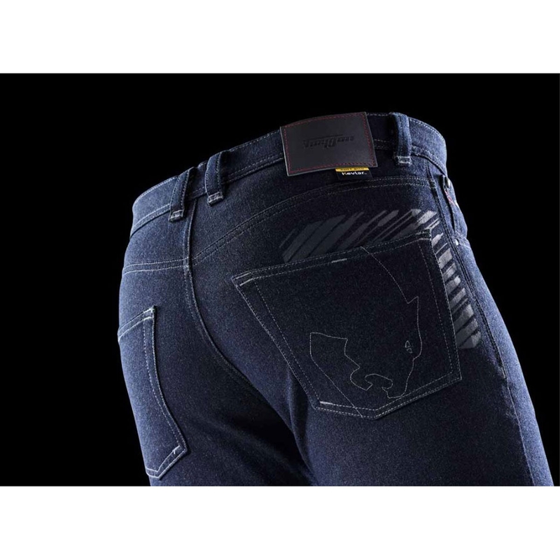 Jeansy motocyklowe Furygan Tyron X Kevlar® Slim w kolorze ciemnoniebieskim