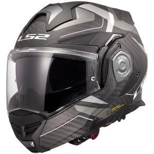 Kask motocyklowy typu flip-up LS2 FF901 Advant XC Horizon srebrno-szary