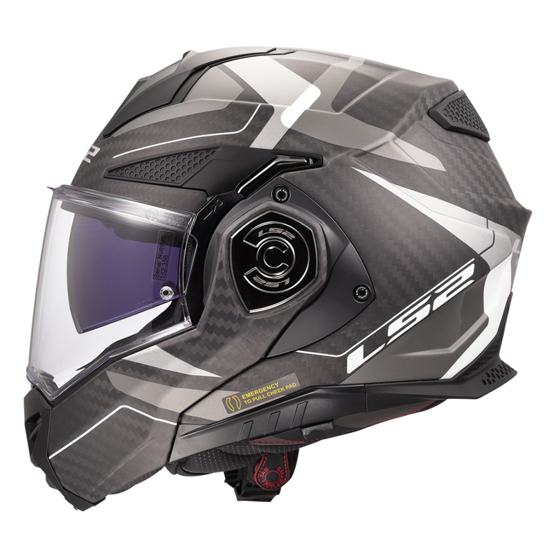 Kask motocyklowy typu flip-up LS2 FF901 Advant XC Horizon srebrno-szary