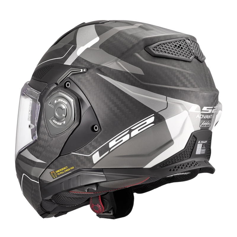 Kask motocyklowy typu flip-up LS2 FF901 Advant XC Horizon srebrno-szary