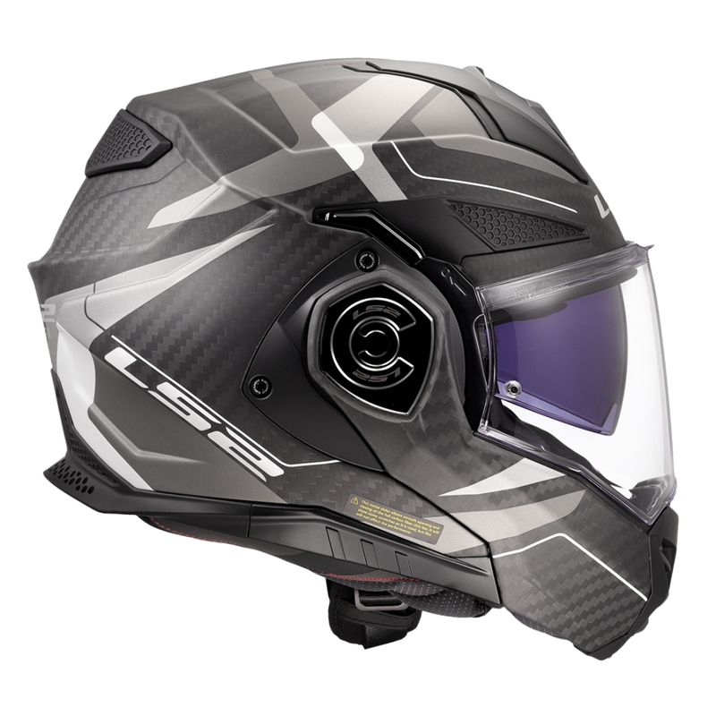 Kask motocyklowy typu flip-up LS2 FF901 Advant XC Horizon srebrno-szary