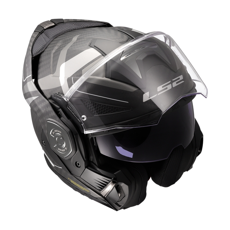 Kask motocyklowy typu flip-up LS2 FF901 Advant XC Horizon srebrno-szary