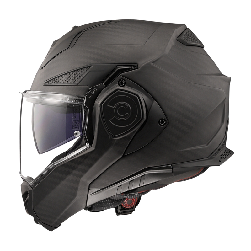 Kask motocyklowy typu flip-up LS2 FF901 Advant X Solid Carbon matowy czarny