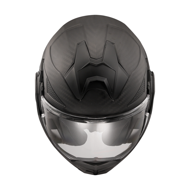 Kask motocyklowy typu flip-up LS2 FF901 Advant X Solid Carbon matowy czarny
