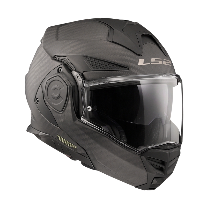 Kask motocyklowy typu flip-up LS2 FF901 Advant X Solid Carbon matowy czarny