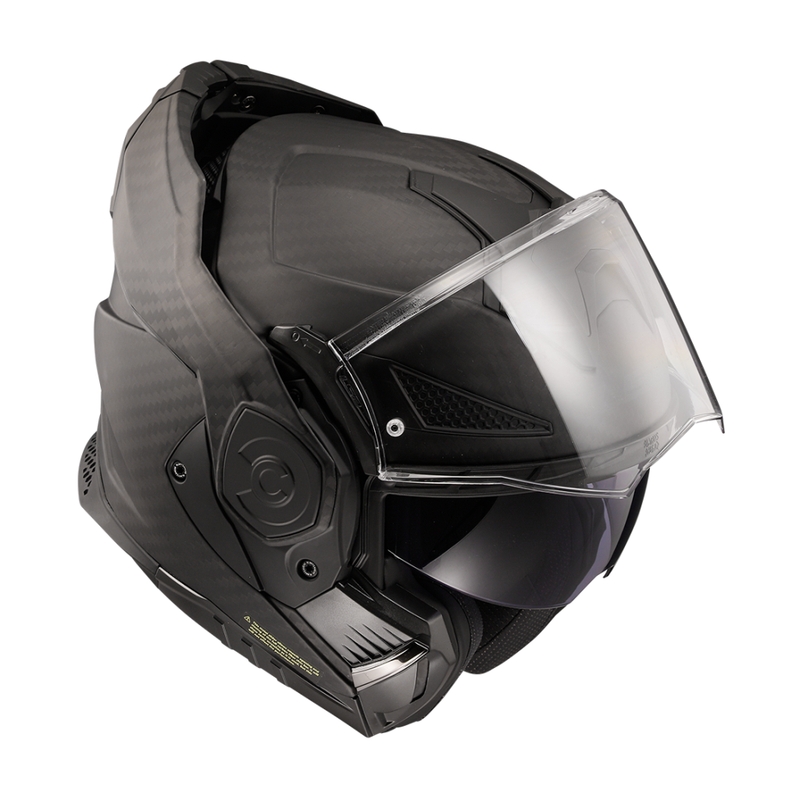 Kask motocyklowy typu flip-up LS2 FF901 Advant X Solid Carbon matowy czarny