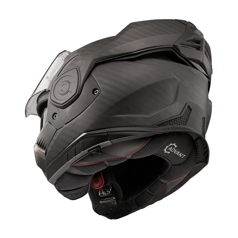 Kask motocyklowy typu flip-up LS2 FF901 Advant X Solid Carbon matowy czarny
