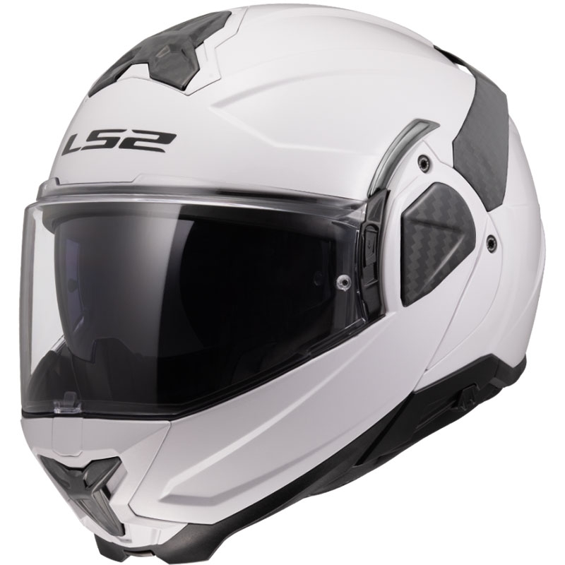 Kask motocyklowy typu flip-up LS2 FF910 Advant II Solid biały
