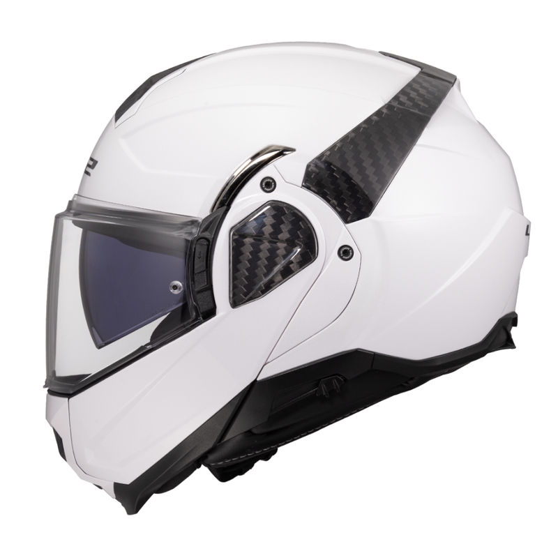 Kask motocyklowy typu flip-up LS2 FF910 Advant II Solid biały