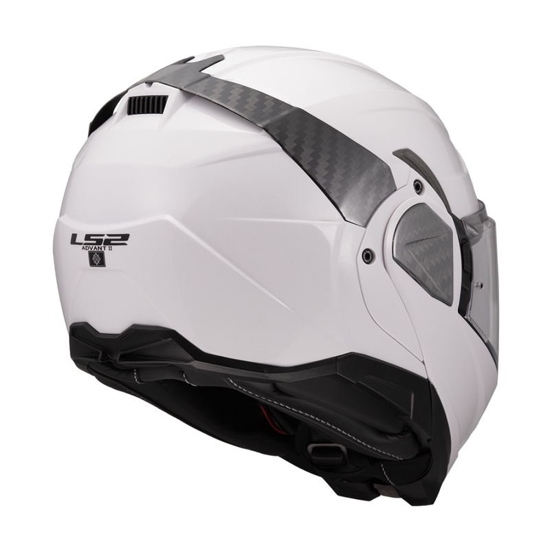 Kask motocyklowy typu flip-up LS2 FF910 Advant II Solid biały