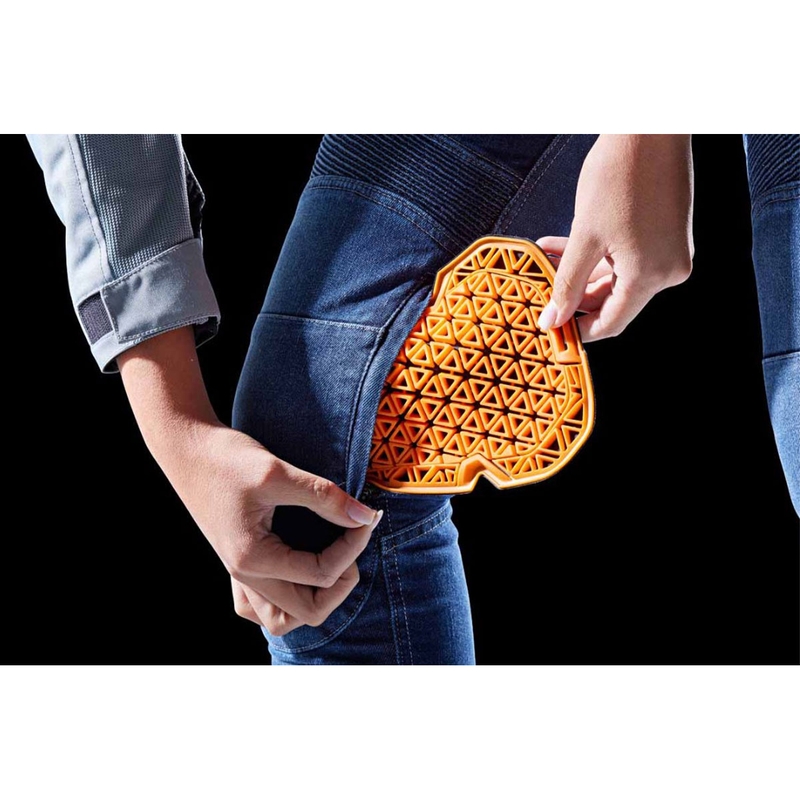 Jeansy motocyklowe damskie Furygan Purdey Evo Slim niebieskie