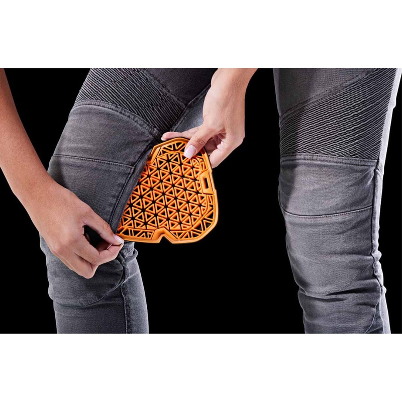 Jeansy motocyklowe damskie Furygan Purdey Evo Slim szare