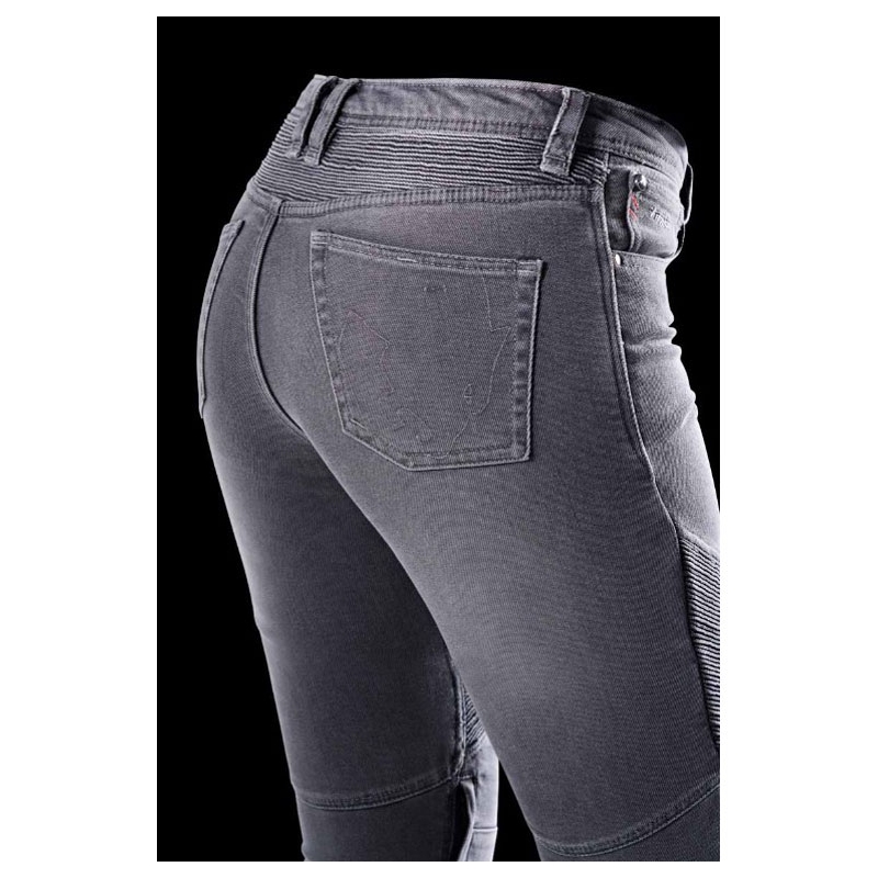 Jeansy motocyklowe damskie Furygan Purdey Evo Slim szare