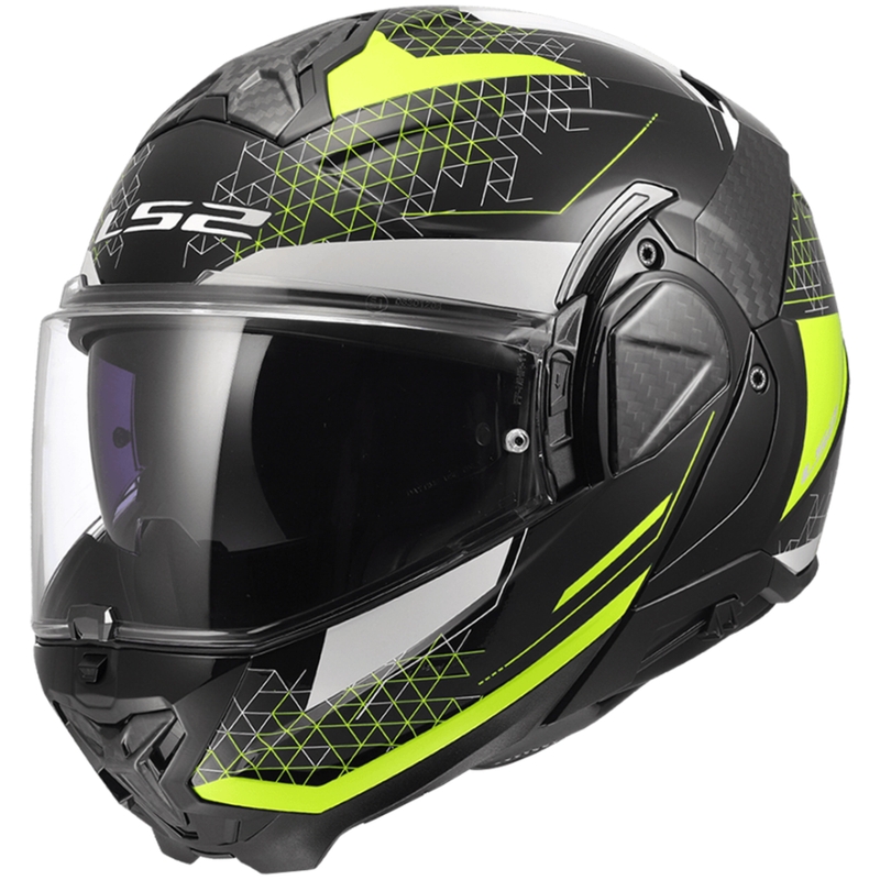 Kask motocyklowy typu flip-up LS2 FF910 Advant II Astral fluo żółty
