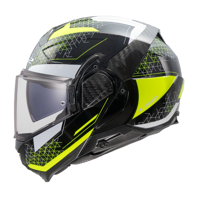 Kask motocyklowy typu flip-up LS2 FF910 Advant II Astral fluo żółty