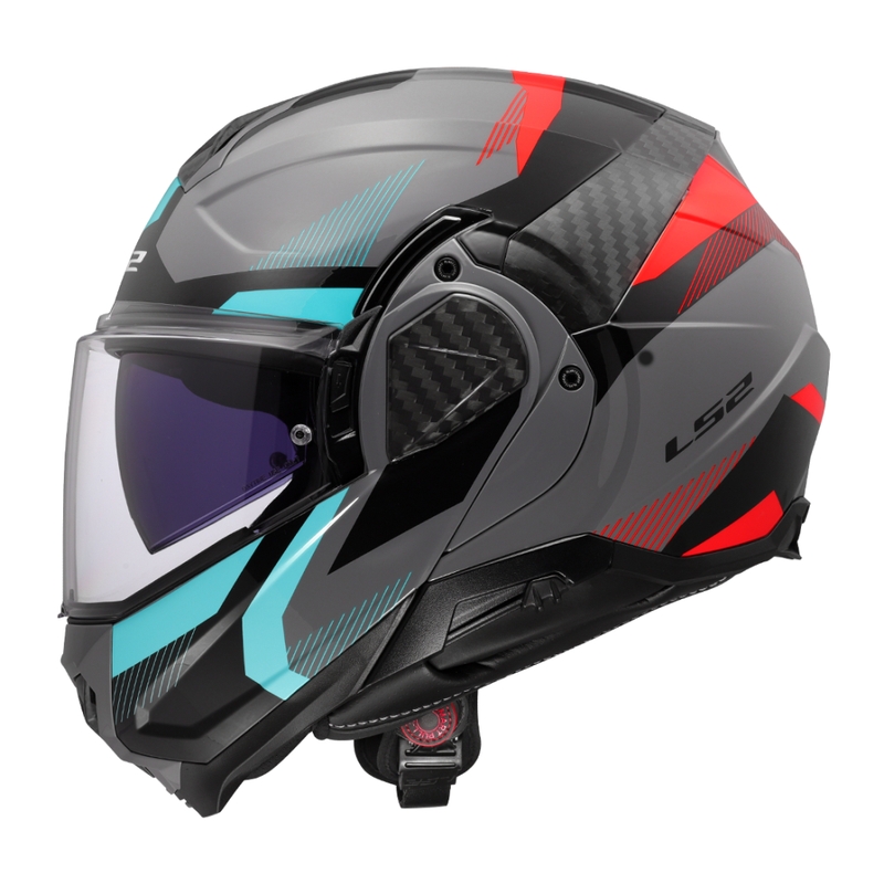 Kask motocyklowy typu flip-up LS2 FF910 Advant II Triple Nardo szary