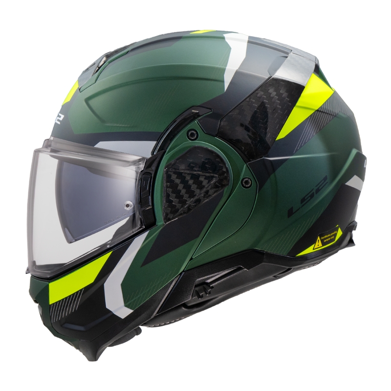 Kask motocyklowy typu flip-up LS2 FF910 Advant II Triple oliwkowo-zielony