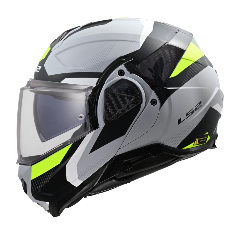 Kask motocyklowy typu flip-up LS2 FF910 Advant II Triple jasnoszary