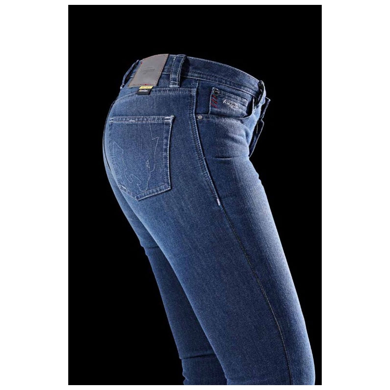 Jeansy motocyklowe damskie Furygan Kate X Kevlar® Straight Blue