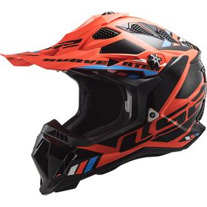 Kask motocrossowy LS2 MX700 Subverter Stomp pomarańczowo-czarny