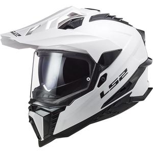 Kask motocyklowy enduro LS2 MX701 C Explorer Solid biały