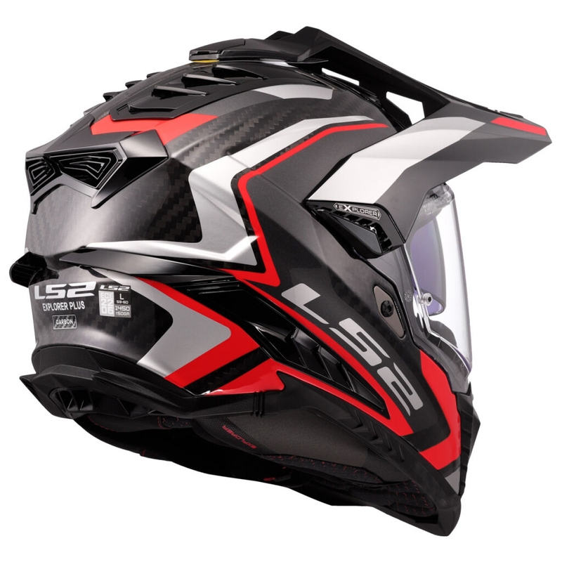 Kask motocyklowy enduro LS2 MX701 Explorer C Frontier II czerwony