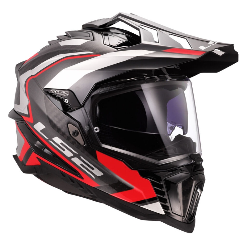 Kask motocyklowy enduro LS2 MX701 Explorer C Frontier II czerwony
