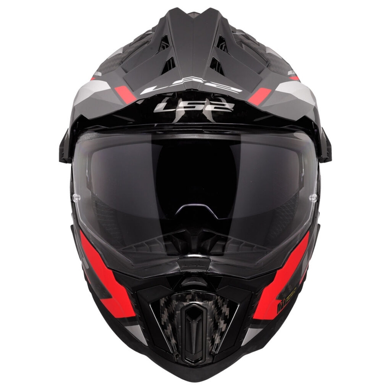 Kask motocyklowy enduro LS2 MX701 Explorer C Frontier II czerwony