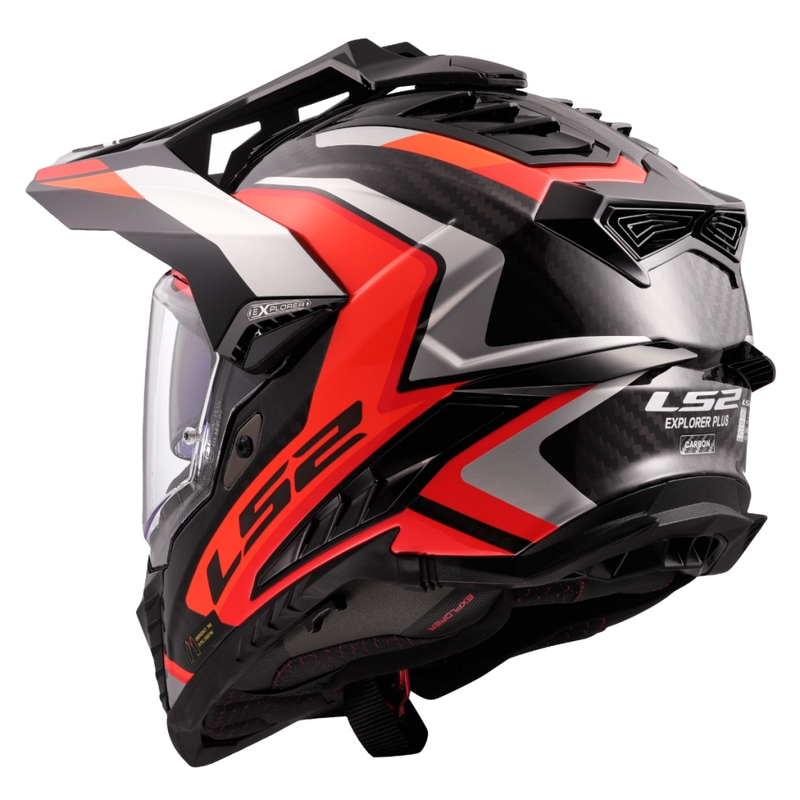 Kask motocyklowy enduro LS2 MX701 Explorer C Frontier II pomarańczowy