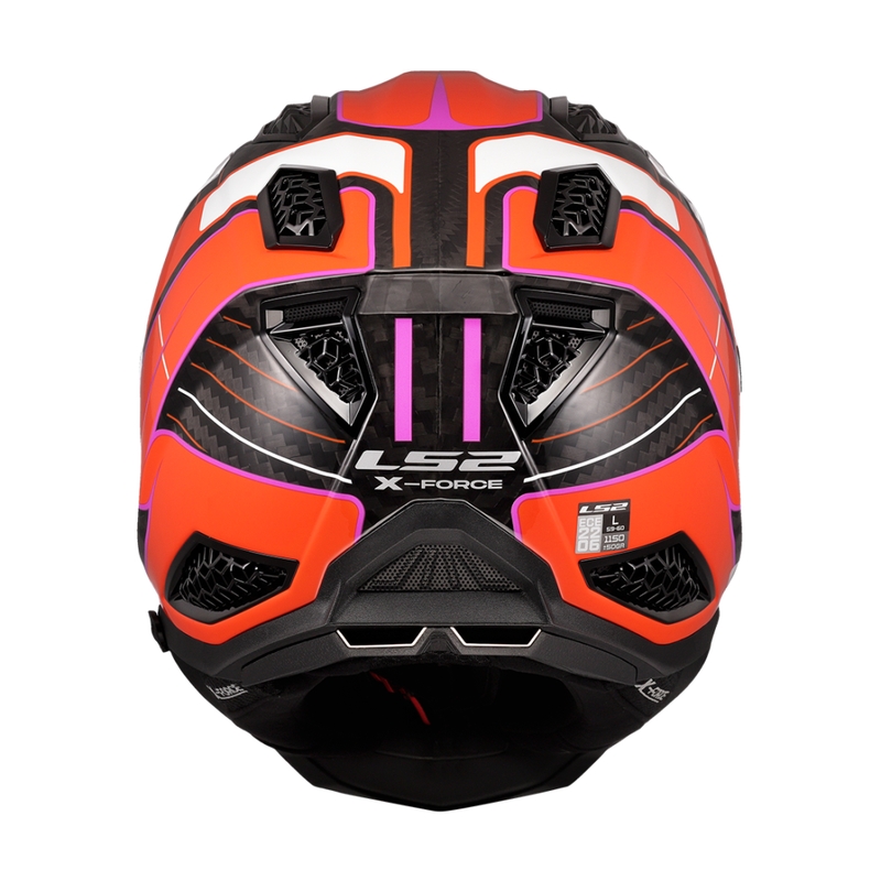 Kask motocrossowy LS2 MX703 X-Force Galuo pomarańczowy