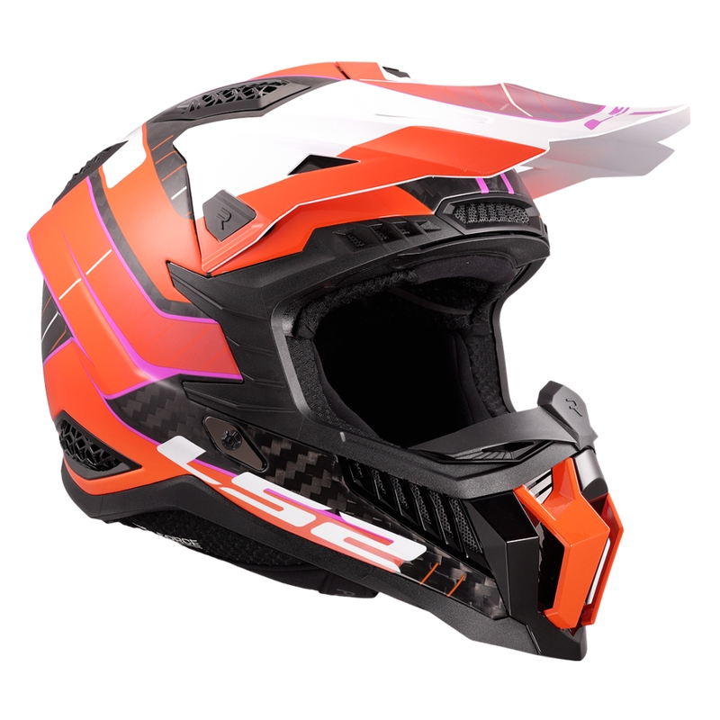 Kask motocrossowy LS2 MX703 X-Force Galuo pomarańczowy