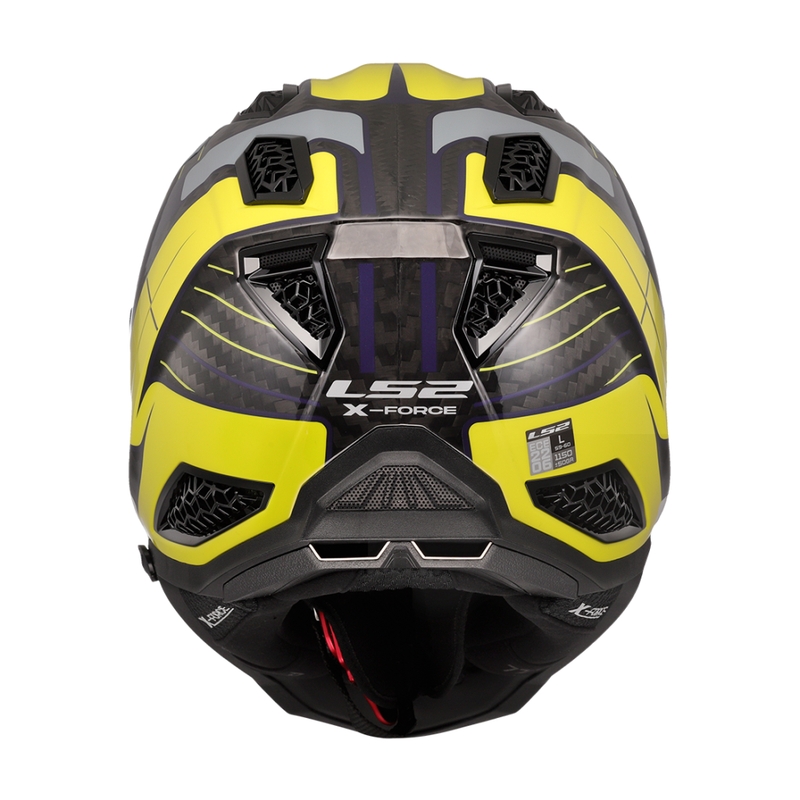 Kask motocrossowy LS2 MX703 X-Force Galuo szaro-fluo żółty