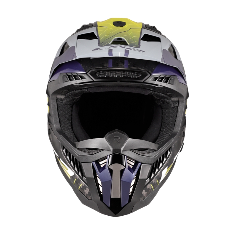Kask motocrossowy LS2 MX703 X-Force Galuo szaro-fluo żółty