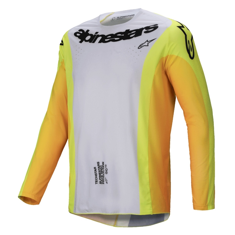 Koszulka motocrossowa Alpinestars Techstar Melt żółto-czarna