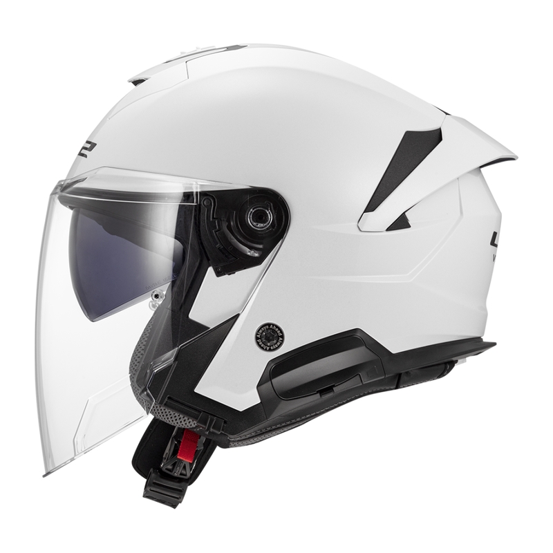 Kask motocyklowy otwarty LS2 OF618 Verso II Solid biały