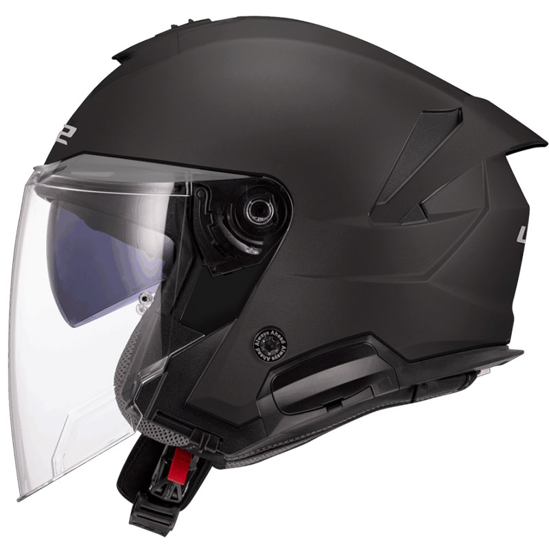 Kask motocyklowy otwarty LS2 OF618 Verso II Solid matowy czarny