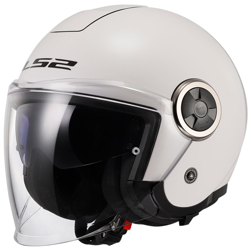 Kask motocyklowy otwarty LS2 OF620 Classy Solid biały