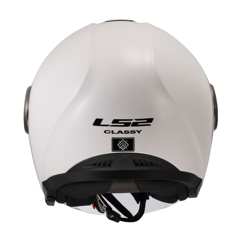 Kask motocyklowy otwarty LS2 OF620 Classy Solid biały