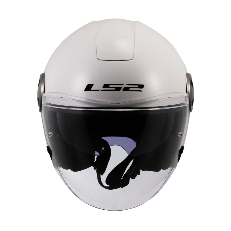 Kask motocyklowy otwarty LS2 OF620 Classy Solid biały
