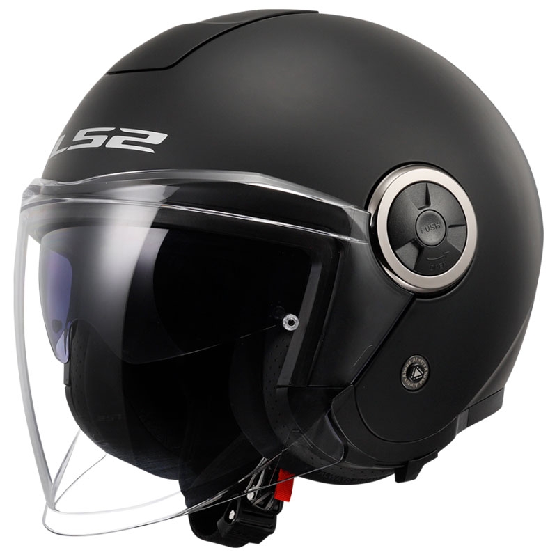 Kask motocyklowy otwarty LS2 OF620 Classy Solid matowy czarny